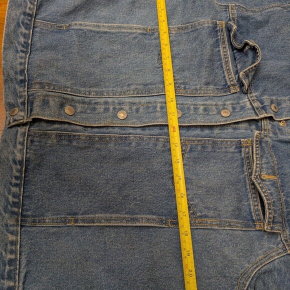 Vintage Jordache Blue Jean Denim Jacket Unisex - Large Medium Wash w/Pockets - Picture 12 of 16